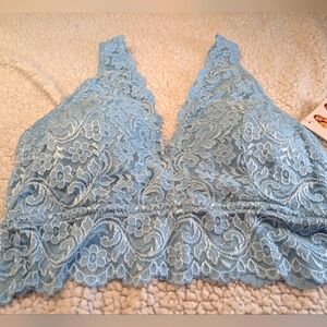 Smart and Sexy SA874 Signature Lace Deep V Bralette Bra Sz Large NEW w/ Tags!